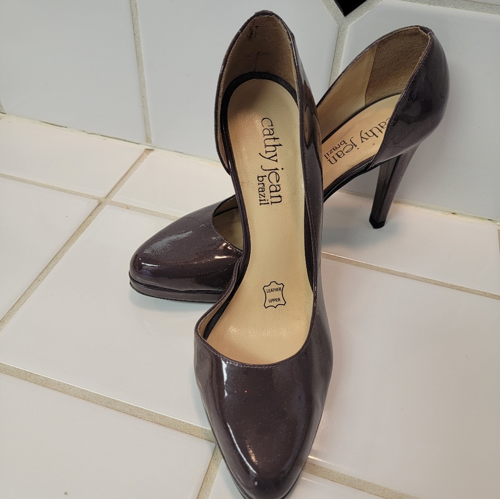 Cathy Jean Brazil Patten Leather Heels